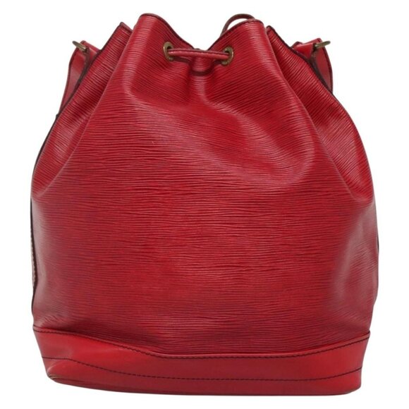 Authentic LOUIS VUITTON Epi Noe Shoulder Bag Red M44007 LV - Picture 9 of 16